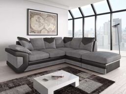 Furniture 786 Rio Fabric Right Hand Facing Corner Sofa Foam Seating in Clear - thumbnail 1