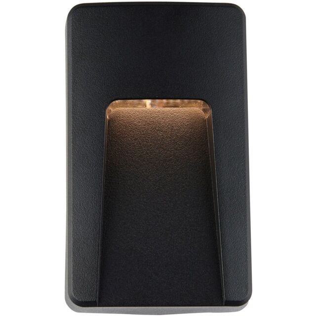 Loops Vertical Outdoor IP65 Pathway Guide Light - Indirect CCT LED - Black ABS Plastic - image 1