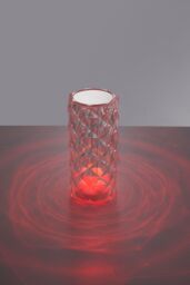 Living and Home Acrylic RGB Dimmable Table Lamp Bedside Lighting Decor with Remote Control - thumbnail 2