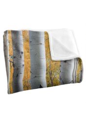 JQ Licensing James Piazza Birch Trees Silky Touch Super Soft Throw Blanket 152 X 127 cm in White - thumbnail 3