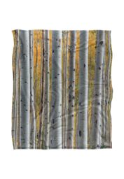 JQ Licensing James Piazza Birch Trees Silky Touch Super Soft Throw Blanket 152 X 127 cm in White