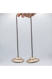 KDMD Brass Traditional Plain Tingsha Bells for Meditation Yoga in Bronze - thumbnail 3