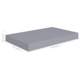 Berkfield Home Durable Floating Wall Shelf Grey 40x23x3.8 cm MDF - thumbnail 7