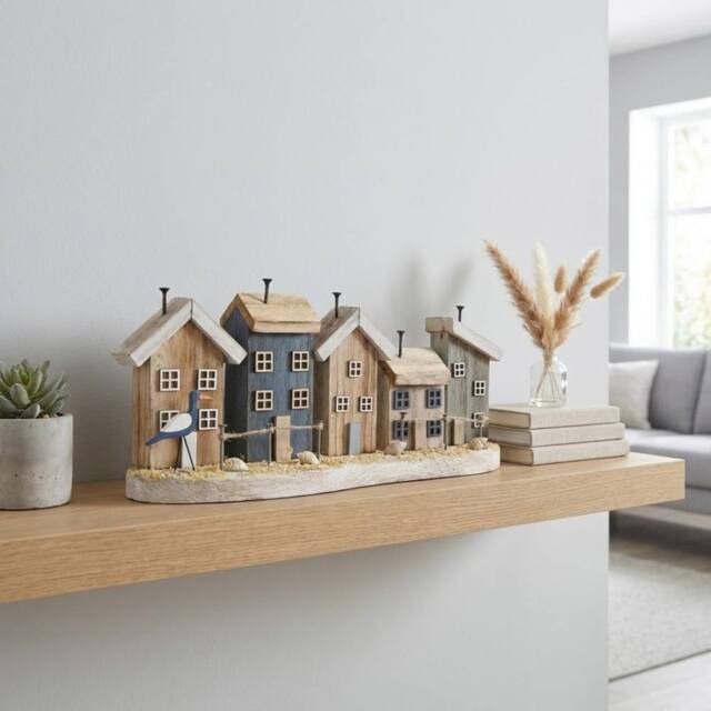 Garden Greatness Beach Houses On Mount Decoration - Size: 1 Pack - image 1