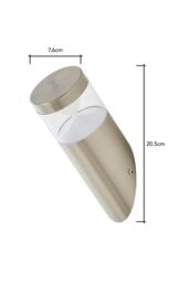 BHS Lighting Asher Outdoor Wall Light in Silver - thumbnail 5