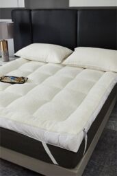 Ezysleep 10cm All Seasons Mattress Topper in White - Size: King - thumbnail 1