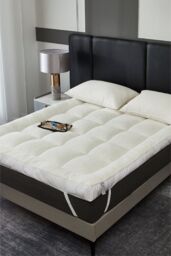 Ezysleep 10cm All Seasons Mattress Topper in White - Size: King - thumbnail 4