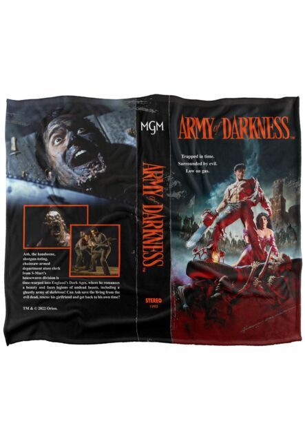Army of Darkness Vhs Silky Touch Super Soft Throw Blanket 152 X 127 cm in White - image 1