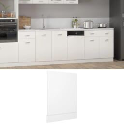 Berkfield Home Dishwasher Panel White 45x3x67 cm Engineered Wood - Size: 45 x 3 x 67 cm - thumbnail 1
