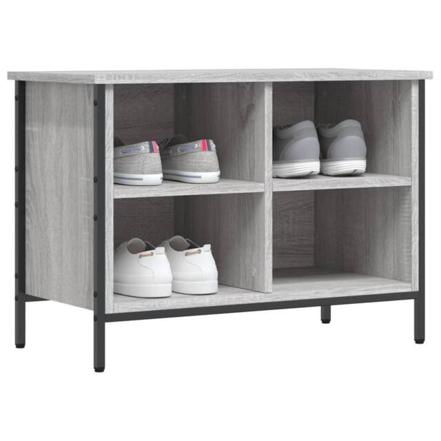 Berkfield Home Shoe Cabinet Grey Sonoma 69x35x50 cm Engineered Wood - Size: 69 x 35 x 50 cm - image 1