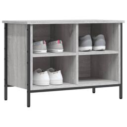 Berkfield Home Shoe Cabinet Grey Sonoma 69x35x50 cm Engineered Wood - Size: 69 x 35 x 50 cm - thumbnail 1