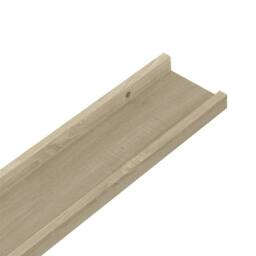 Berkfield Home Decorative Wall Shelves 4 pcs Sonoma Oak 115x9x3 cm in Light Brown - Size: 115 x 9 x 3 cm - thumbnail 8