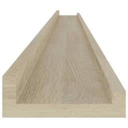 Berkfield Home Decorative Wall Shelves 4 pcs Sonoma Oak 115x9x3 cm in Light Brown - Size: 115 x 9 x 3 cm - thumbnail 7