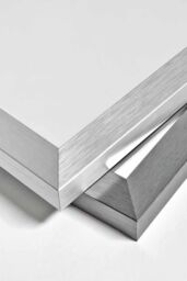 nielsen Star Metal Rectangle Wall Mirror Large Matt 50 X 150Cm in Silver - Size: 50 X 150 cm - thumbnail 6