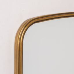 Melody Maison Gold Oval Metal Framed Wall Mirror - 60cm X 40cm - Size: 60 cm X 40 cm - thumbnail 2