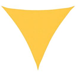 Berkfield Home Sunshade Sail Oxford Fabric Triangular 4.5x4.5x4.5 m Yellow - thumbnail 2