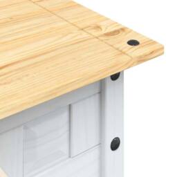 Berkfield Home Coffee Table Mexican Pine Corona Range White 100x55x45 cm - Size: 100 x 55 x 45 cm - thumbnail 7