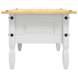 Berkfield Home Coffee Table Mexican Pine Corona Range White 100x55x45 cm - Size: 100 x 55 x 45 cm - thumbnail 5