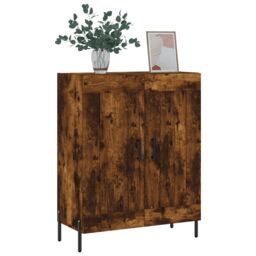 Berkfield Home Sideboard Smoked Oak 69.5x34x90 cm Engineered Wood in Brown - thumbnail 3