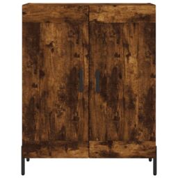 Berkfield Home Sideboard Smoked Oak 69.5x34x90 cm Engineered Wood in Brown - thumbnail 5