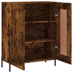 Berkfield Home Sideboard Smoked Oak 69.5x34x90 cm Engineered Wood in Brown - thumbnail 6