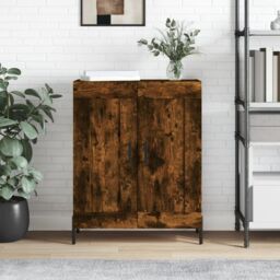 Berkfield Home Sideboard Smoked Oak 69.5x34x90 cm Engineered Wood in Brown - thumbnail 1