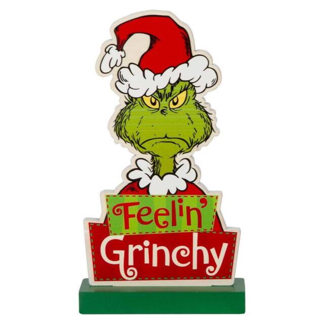 VFM e-Store Grinch Christmas Decoration Festive Gift 16cm x 9cm Green X 1 - Size: 16 cm x 9 cm - image 1