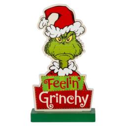 VFM e-Store Grinch Christmas Decoration Festive Gift 16cm x 9cm Green X 1 - Size: 16 cm x 9 cm - thumbnail 1