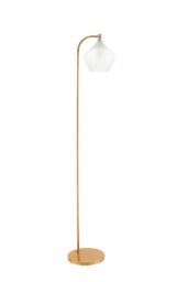 Living and Home Luxurious Floor Lamp with Frosted Glass Lampshade in Gold - thumbnail 5