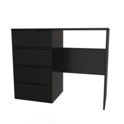 Ready Assembled 2 U Fuji 4 Drawer Vanity (Ready Assembled) in Black - thumbnail 3