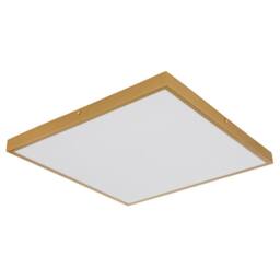 Netlighting Tibey 45cm Square Flush Ceiling Light BrassColoured Matt LED 3000K in Bronze - thumbnail 2