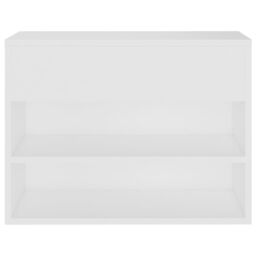 Berkfield Home Shoe Bench White 60x30x45 cm Engineered Wood - Size: 60 x 30 x 45 cm - thumbnail 5