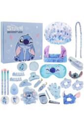 Disney Stitch Beauty Advent Calendar & Accessories Christmas Gift in Blue