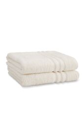 Catherine Lansfield 'Zero Twist' Cotton Bath Sheet Pair in Cream - thumbnail 5