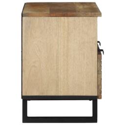 Berkfield Home TV Cabinet - 70x33.5x46 cm, Solid Mango Wood in Brown - Size: 70x33.5x46 cm - thumbnail 4