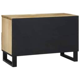 Berkfield Home TV Cabinet - 70x33.5x46 cm, Solid Mango Wood in Brown - Size: 70x33.5x46 cm - thumbnail 5