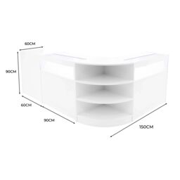 Monstershop Sagittarius LED Shop Counter Set LM60, TB60 & 2 x B900 - White - thumbnail 3