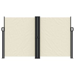 Berkfield Home Retractable Side Awning Cream 140x600 cm - thumbnail 3