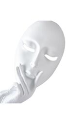 Living and Home 29x10cm White Living Room Accessories Ornaments Resin Meditation Figurine for Home, Office & Study Décor - Size: 29x10 cm - thumbnail 5