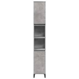 Berkfield Home 3 Piece Bathroom Furniture Set Concrete Grey Engineered Wood - thumbnail 5