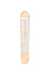 Living and Home Vertical Clear Plastic Toy Storage Tube Organiser with String Light in Yellow - thumbnail 7