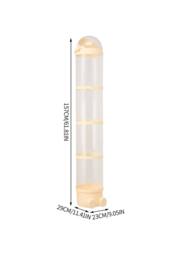 Living and Home Vertical Clear Plastic Toy Storage Tube Organiser with String Light in Yellow - thumbnail 2