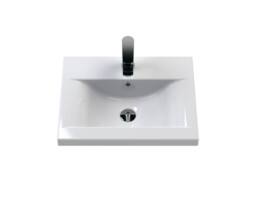 Balterley Floor Standing 2 Door Vanity Unit - Mid-Edge Basin 500mm, Satin Green - thumbnail 6