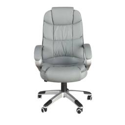 Angel Cerda Grey Leatherette Swivel Office Chair - thumbnail 2