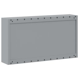 Berkfield Home Tool Cabinet Wall-Mounted Black 100x20x55 cm Steel - Size: 100 x 20 x 55 cm - thumbnail 6