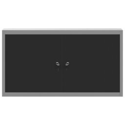 Berkfield Home Tool Cabinet Wall-Mounted Black 100x20x55 cm Steel - Size: 100 x 20 x 55 cm - thumbnail 7