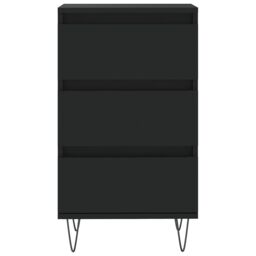 Berkfield Home Sideboard Black 40x35x70 cm Engineered Wood - Size: 40 x 35 x 70 cm - thumbnail 5