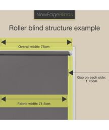 New Edge Blinds White Day & Night Zebra Roller Blind (165cm drop) - 90cm - Size: 155 cm width x 165 cm drop - thumbnail 5