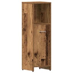 Berkfield Home 4 Piece Bathroom Furniture Set Old Wood Engineered Wood in Brown - thumbnail 6