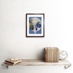 "Artery8 Wall Art Print Hilma Af Klint Abstract Circles Artwork Framed 9X7 Inch in Brown - Size: W7"" x H9""" - thumbnail 2